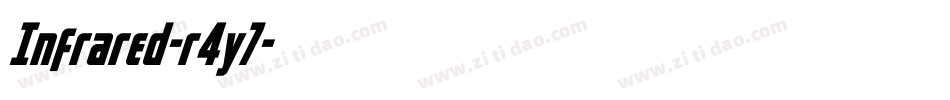 Infrared-r4y7字体转换