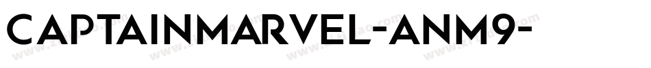 Captainmarvel-anm9字体转换