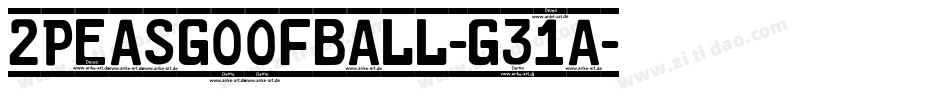 2PeasGoofball-G31a字体转换