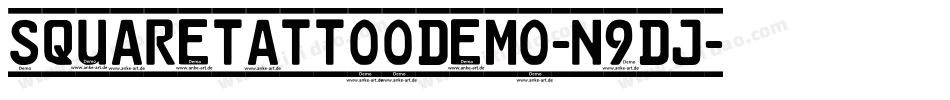 SquareTattooDemo-n9DJ字体转换