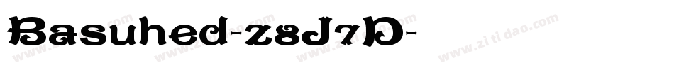 Basuhed-z8J7D字体转换