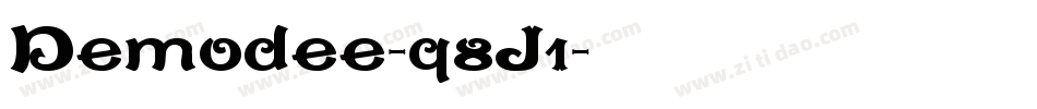 Demodee-q8J1字体转换