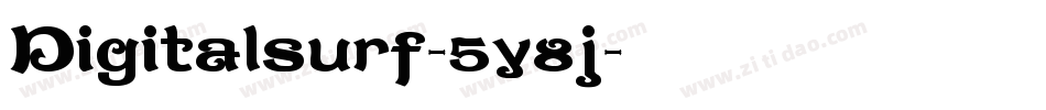 Digitalsurf-5y8j字体转换