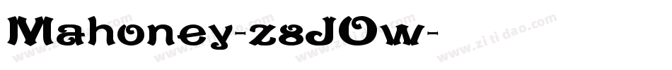 Mahoney-z8JOw字体转换