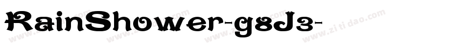 RainShower-g8J3字体转换