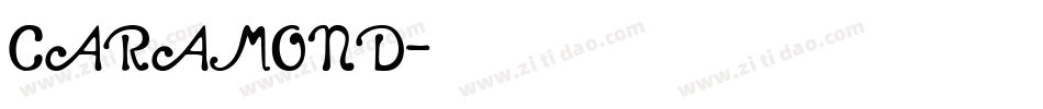 CARAMOND字体转换