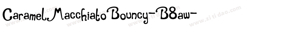 CaramelMacchiatoBouncy-B8aw字体转换