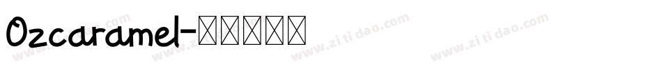 Ozcaramel字体转换