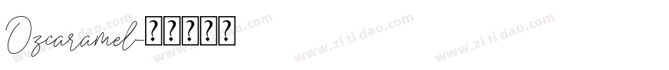 Ozcaramel字体转换