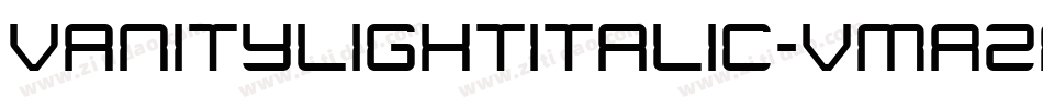 VanityLightitalic-vmAzM字体转换