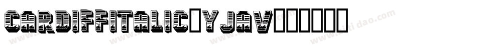 CardiffItalic-yjAV字体转换