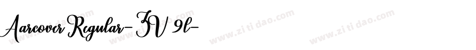 AarcoverRegular-ZV9l字体转换