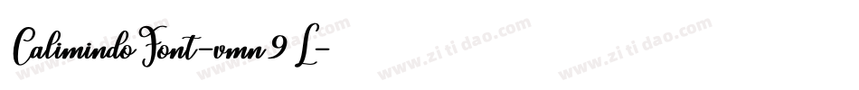 CalimindoFont-vmn9L字体转换