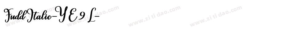 FuddItalic-YE9L字体转换