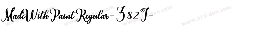 MadeWithPaintRegular-Z82J字体转换