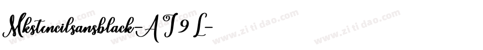 Mkstencilsansblack-AJ9L字体转换