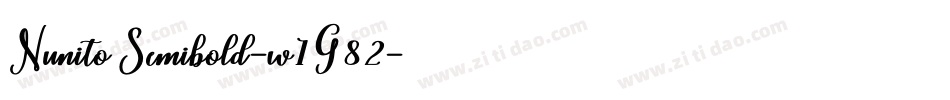 NunitoSemibold-w1G82字体转换