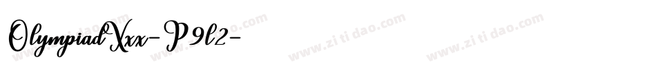 OlympiadXxx-P9l2字体转换