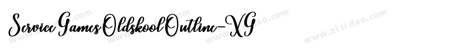 ServiceGamesOldskoolOutline-XG82字体转换