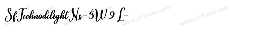 SfTechnodelightNs-5W9L字体转换