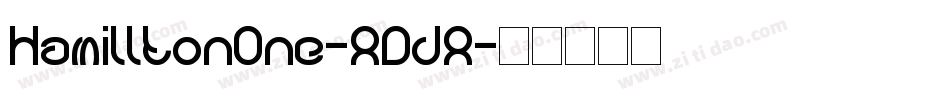 HamilltonOne-ADdA字体转换
