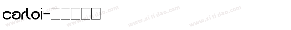 carloi字体转换