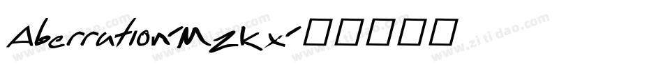 Aberration-MZKx字体转换