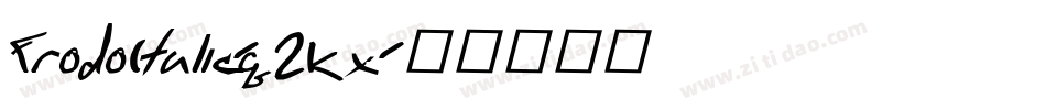 FrodoItalic-q2Kx字体转换