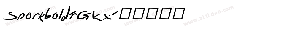 Sporkbold-rGKx字体转换