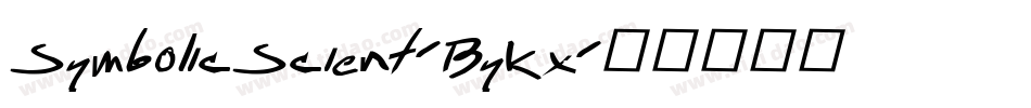 SymbolicScient-ByKx字体转换 SymbolicScient-ByKx字体转换