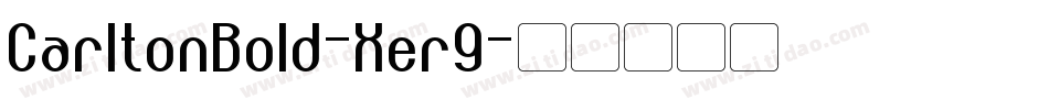 CarltonBold-Xer9字体转换