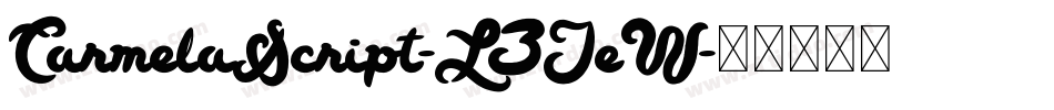 CarmelaScript-L3JeW字体转换