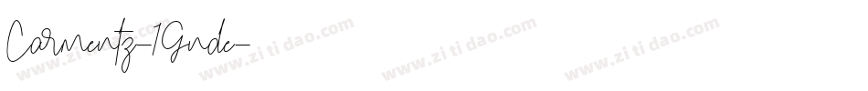 Carmentz-1Gnde字体转换