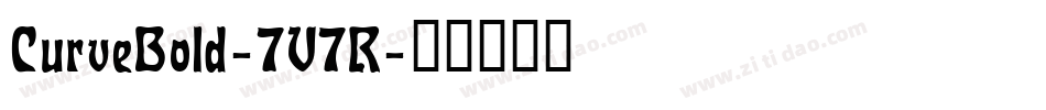 CurveBold-7V7R字体转换