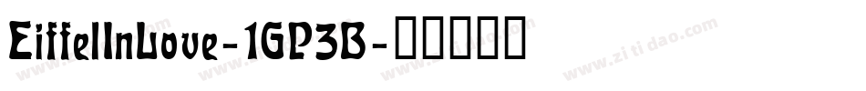EiffelInLove-1GP3B字体转换