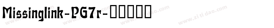 Missinglink-PG7r字体转换