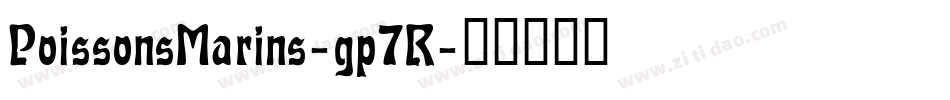 PoissonsMarins-gp7R字体转换