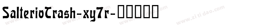 SalterioTrash-xy7r字体转换