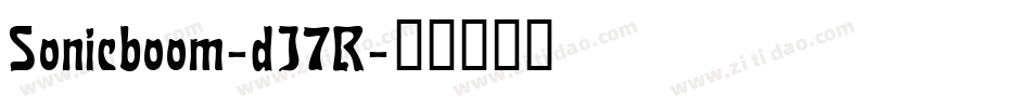 Sonicboom-dJ7R字体转换