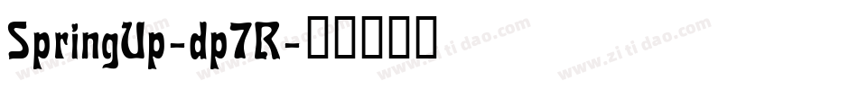 SpringUp-dp7R字体转换 SpringUp-dp7R字体转换