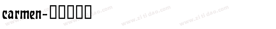 carmen字体转换