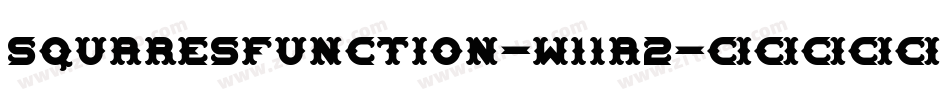 Squaresfunction-w11a2字体转换