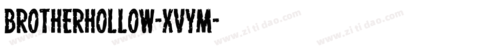 BrotherHollow-xVYm字体转换