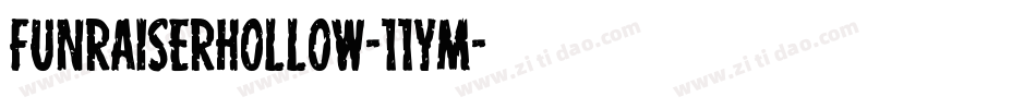 FunRaiserHollow-11yM字体转换