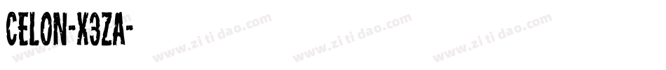 Celon-X3Za字体转换