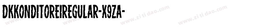 DkKonditoreiRegular-X9Za字体转换