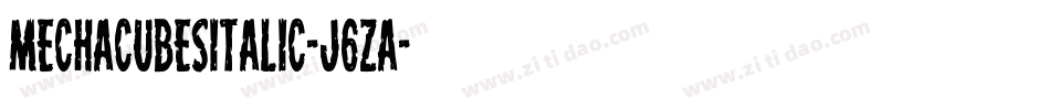 MechacubesItalic-J6Za字体转换