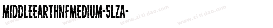 MiddleearthnfMedium-5lZa字体转换