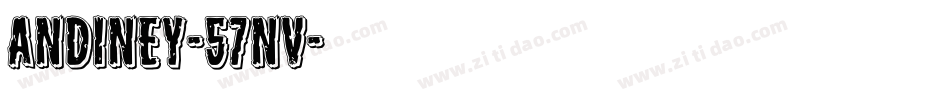 Andiney-57nv字体转换