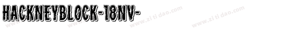 HackneyBlock-18nv字体转换